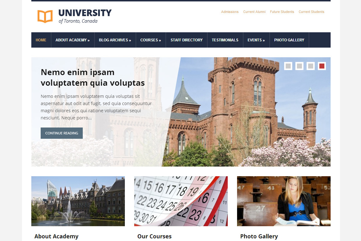 Lectura Theme A Wordpress Template By Academiathemes