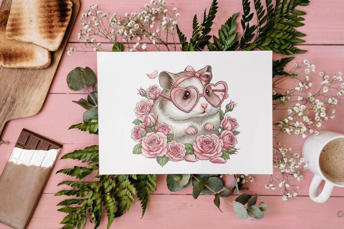Valentine Animals with Roses PNG, an Animal Illustration by KennedyStudio (Photo 5 of 5)