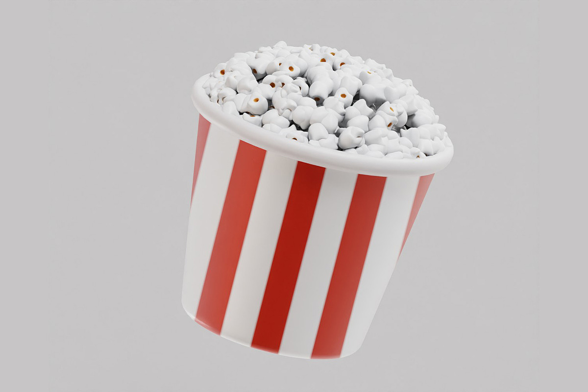 Popcorn buckets, an Object 3D Model by fahad121 (Photo 2 of 6)