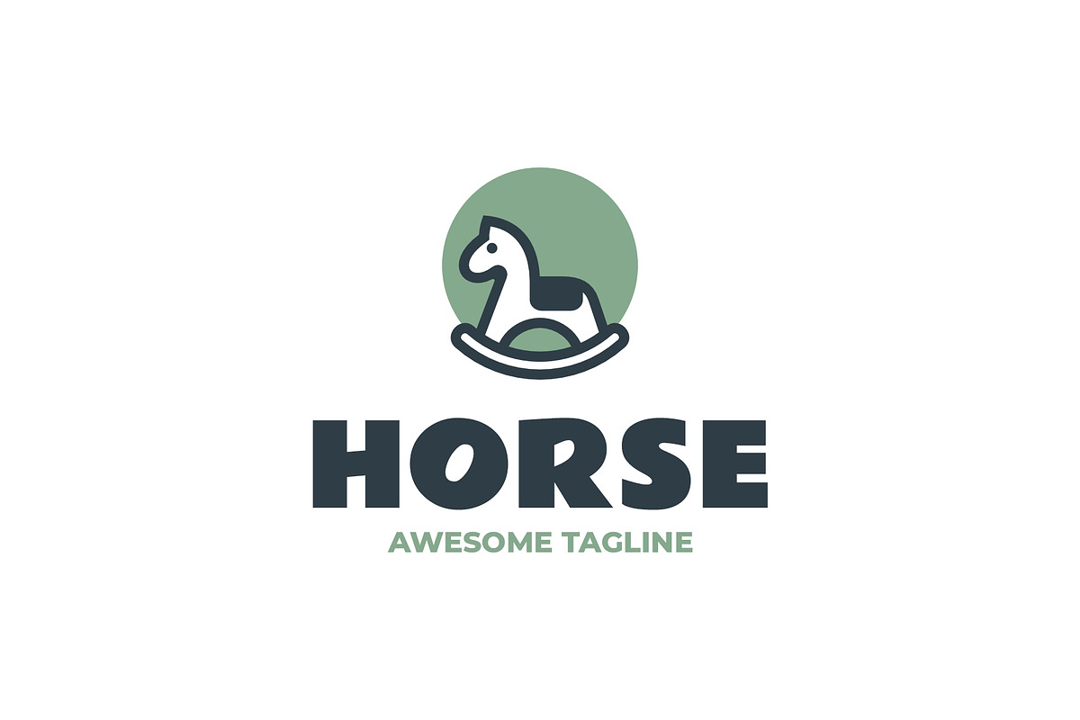 Horse Flat Modern Logo, a Branding & Logo Template by Artnivora.Std