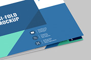 A4 Landscape Bi-Fold Brochure Mockup, a Books & Magazine Mockup by Illusiongraphic (Thumbnail 15 of 17)