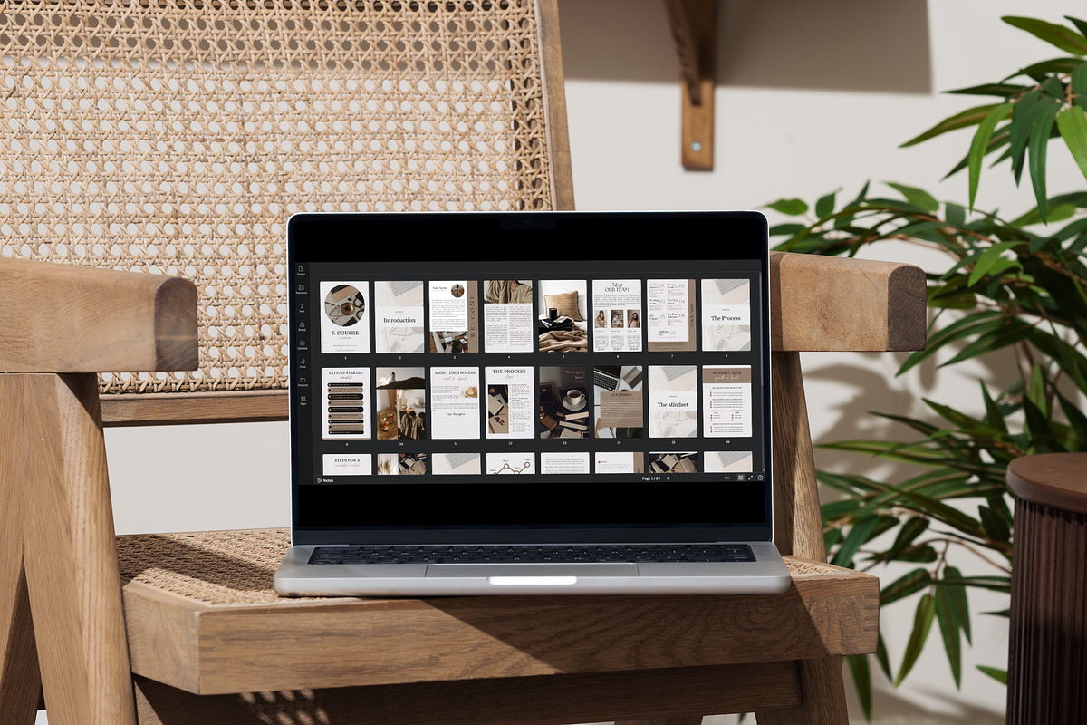 Canva E-course Ebook Template, a Magazine Template by Alloura Template Studio (Photo 7 of 7)