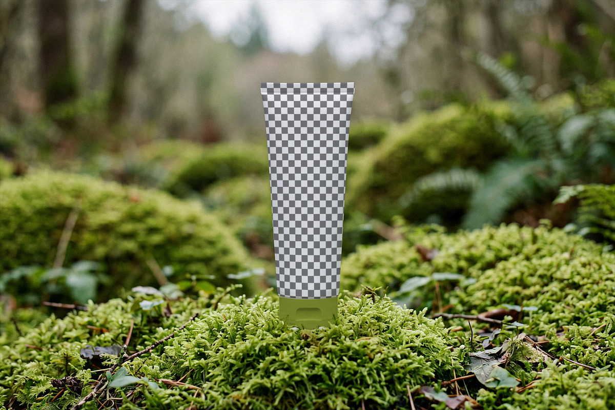 Natural Skincare Tube Mockup, a Packaging Mockup by Designer Dude (Photo 2 of 2)