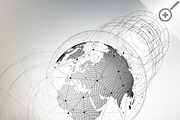 Bundle of 15Abstract 3D world globes, a Technology Illustration by VectorShop (Thumbnail 10 of 15)