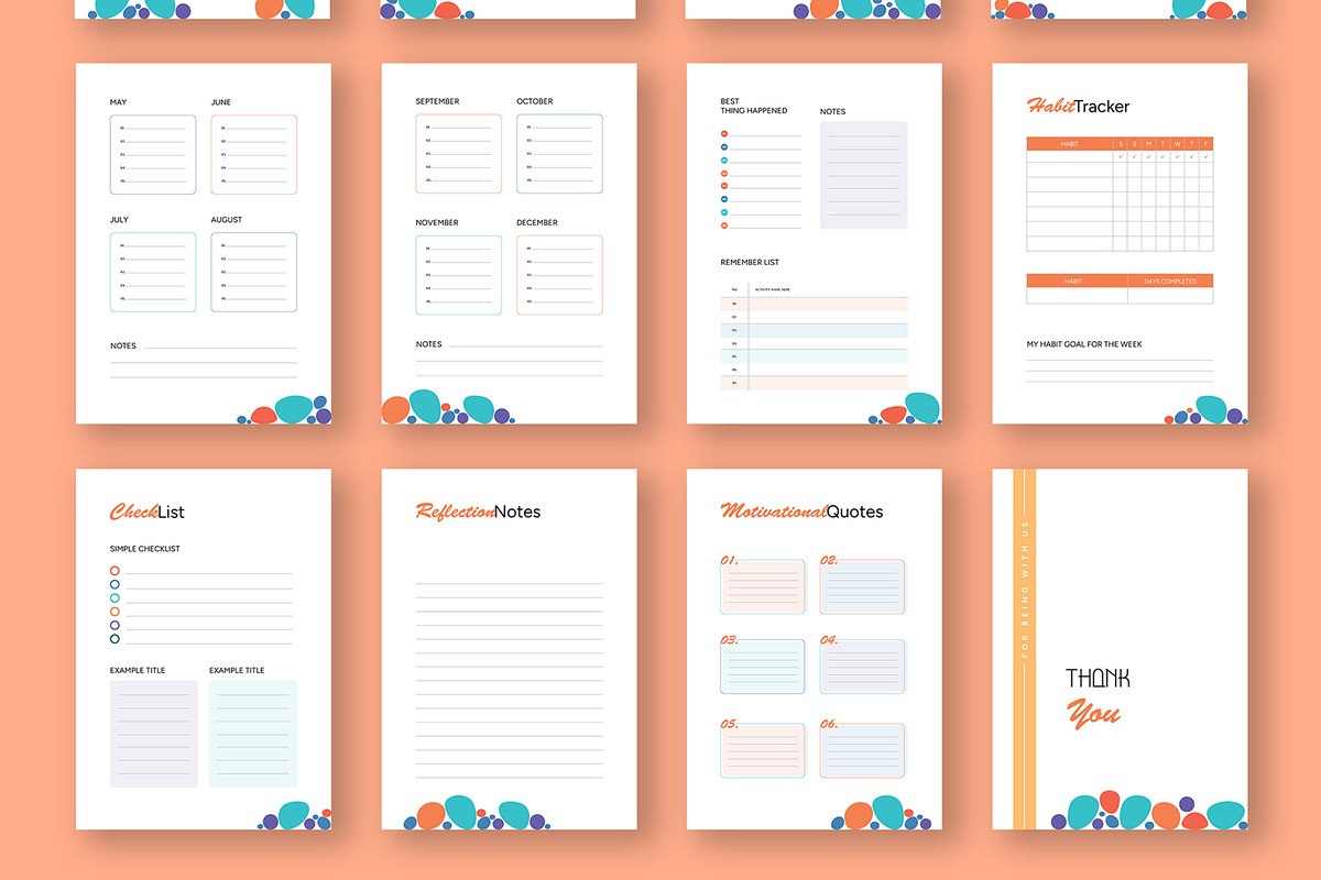 Ebook Planner Layout, an UI Kit Template by ContestDesign (Photo 3 of 3)