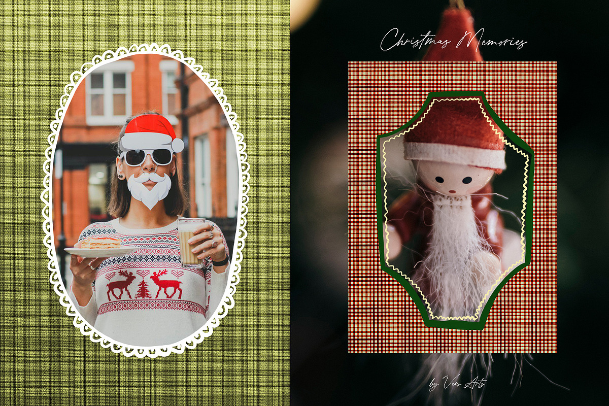 Christmas frames and backgrounds, a Background Graphic by Vero Arts (Photo 8 of 9)