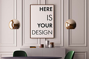 Mockup poster with a dining table, a Print Template by FilL239 (Thumbnail 12 of 18)