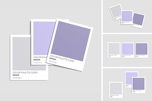 Color Palette Cards Mockup