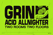 Acid TM – Rugged Dynamic Typeface, a Sans Serif Font by Type Mania (Thumbnail 10 of 11)