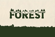 Forest Outdoors Font, a Font by vladocar (Thumbnail 1 of 9)