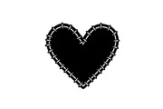 Stitched Heart Silhouette Vector Bun, an Illustration by Designs_River (Thumbnail 35 of 41)