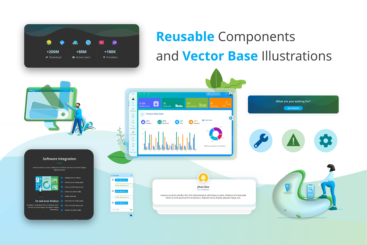 Yufo - App Landing Page SaaS, a Landing Page Template by UInstrument (Photo 4 of 5)