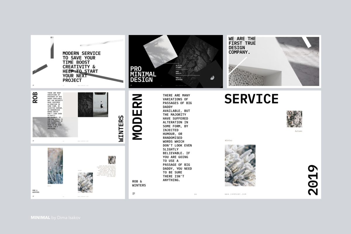 MINIMAL Powerpoint Template, a Presentation Template by Presentations Studio (Photo 6 of 23)