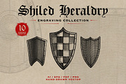 Vintage Shield Heraldry Engraving, an Object Illustration by Kaizla03 (Thumbnail 1 of 4)