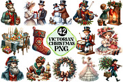 Victorian Christmas Clipart, an Illustration by Pixels.Craft (Thumbnail 1 of 7)