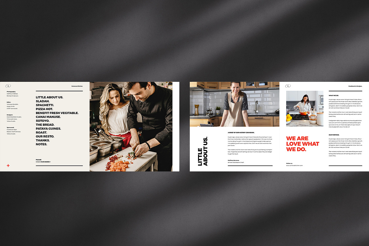 Square Cookbook/Recipe Book, a Brochure Template by Occy Design (Photo 2 of 6)