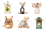 Vintage Fall Decorations Clipart, an Illustration by CreationArt (Thumbnail 3 of 5)