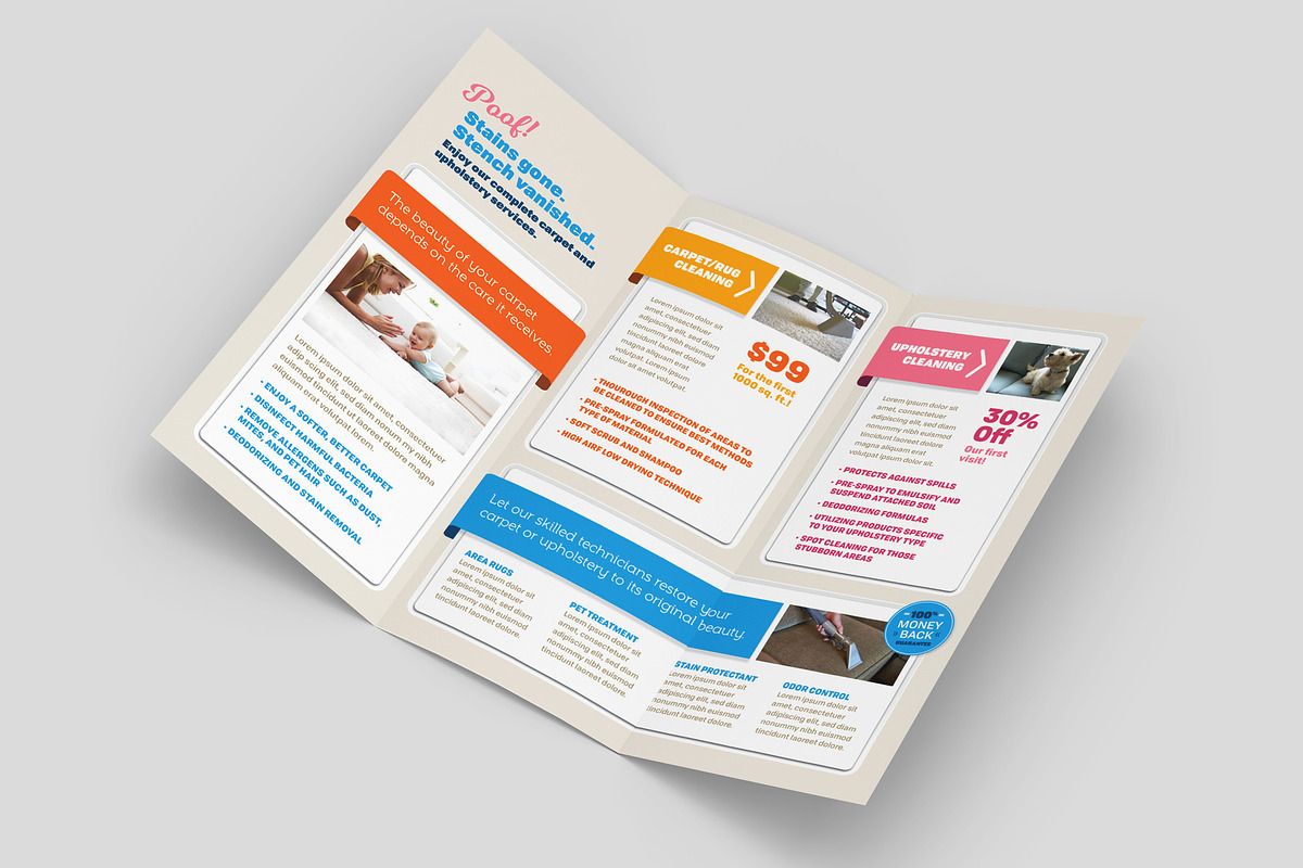 Carpet Cleaning Brochure Template, a Brochure Template by StockLayouts (Photo 2 of 4)