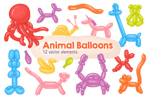 Balloon Animals Childish Set