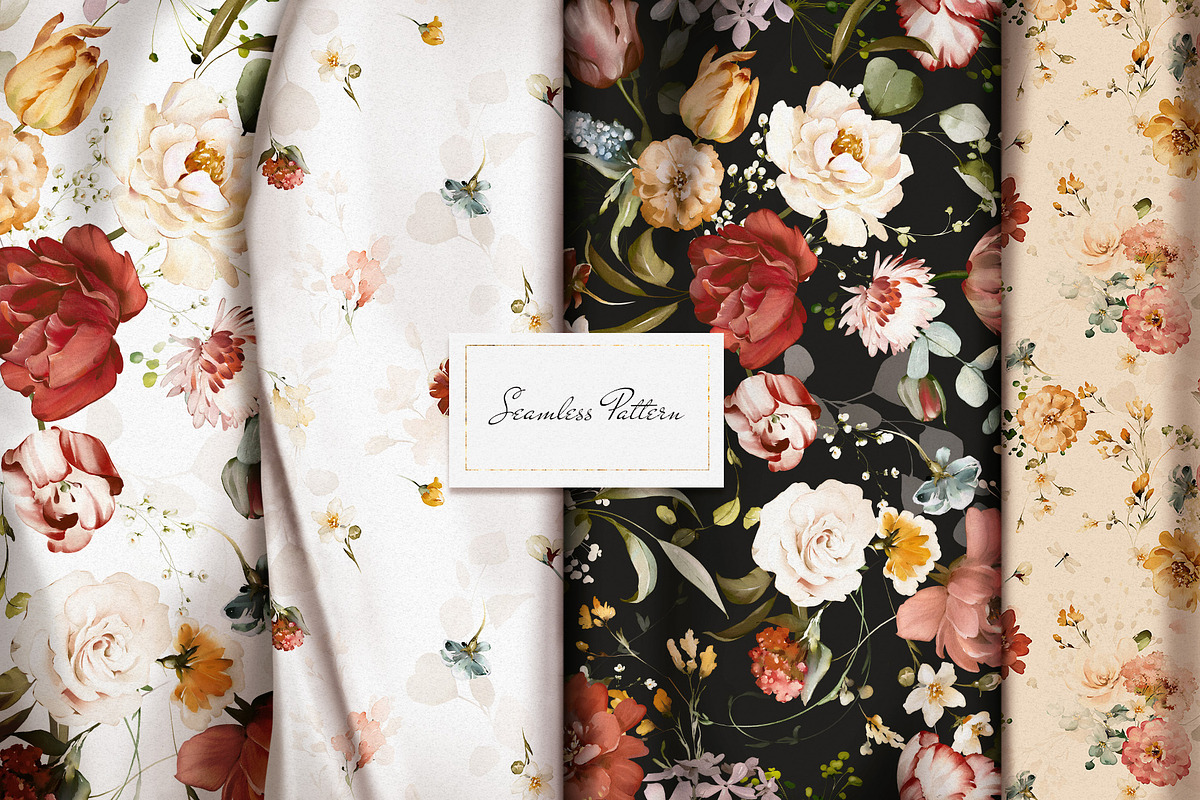 Watercolor Garden Flowers, a Decorative Illustration by Lisima (Photo 20 of 25)