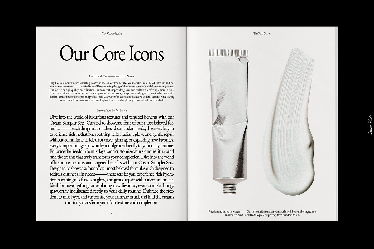 Product Brand Magazine Template⸻Clay, a Magazine Template by Studio Viita (Photo 5 of 11)