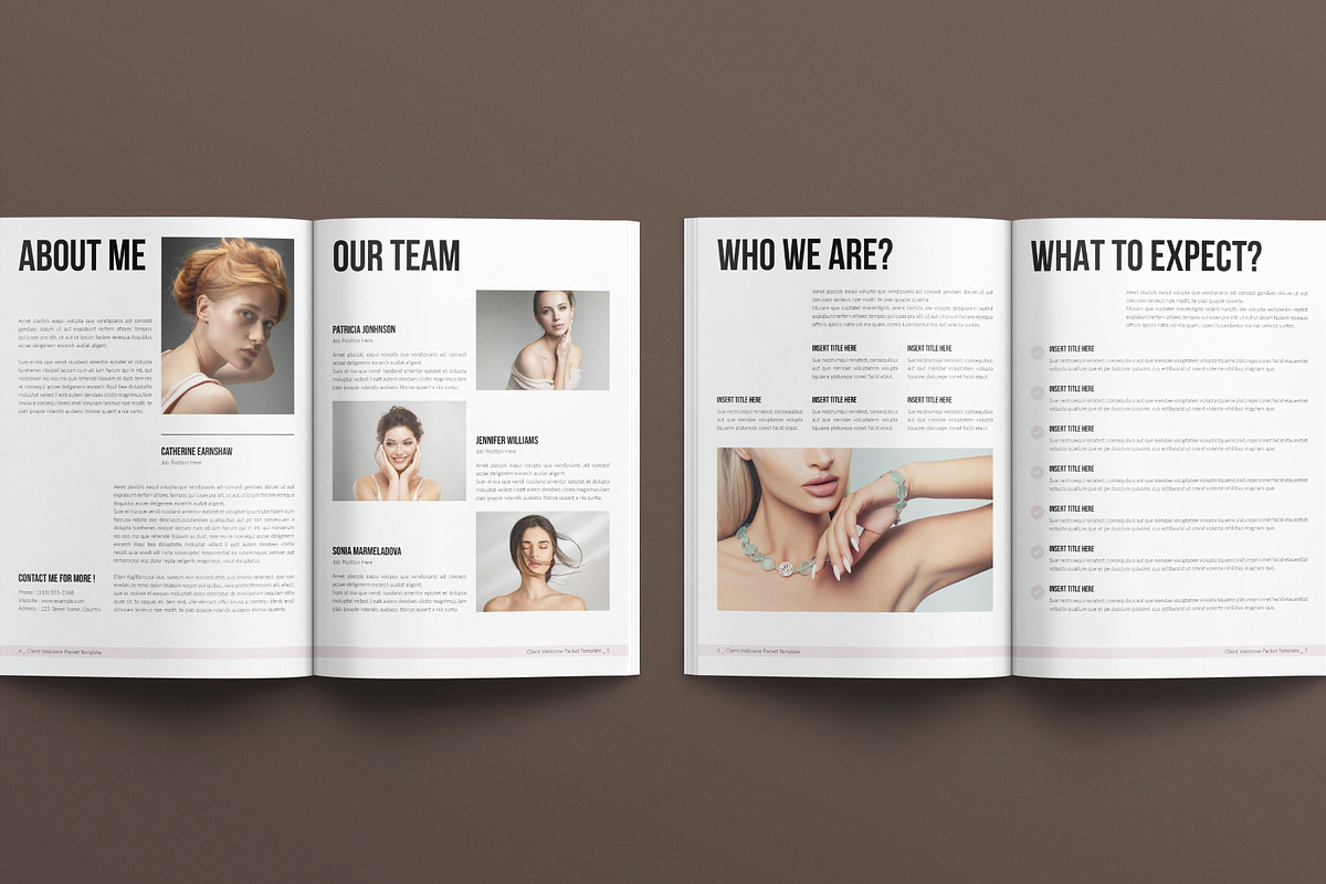 Welcome Packet Template, a Brochure Template by E-Type (Photo 3 of 7)
