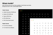 Minimal line arrow icon set, an Outline Icon by Ragul Creates (Thumbnail 2 of 6)