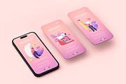 Phone Screen Mockup Set, an iPhone Mockup by ForgeDesign (Thumbnail 7 of 13)