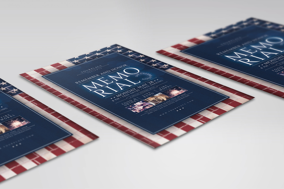 Memorial Day Flyer / Poster, a Flyer Template by Mariux (Photo 3 of 3)