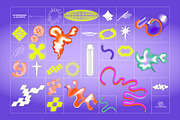 Postmodern Squiggle 2 Vector Clipart, an Object Graphic by angelainthefields (Thumbnail 4 of 14)
