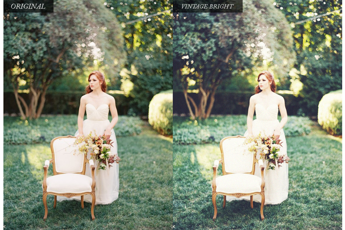Vintage Wedding Photoshop Actions, an Action Add-On by cloverandcrow (Photo 5 of 5)