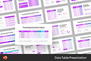 Data Table Reports Powerpoint, a Presentation Template by Fit-tee (Thumbnail 1 of 2)