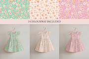 Blush Ditsy Florals, a Pattern Graphic by Naty Art (Thumbnail 1 of 8)