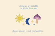 Celestial Magic Hand Drawn Clipart, a Decorative Illustration by Ginny and Sam (Thumbnail 6 of 10)