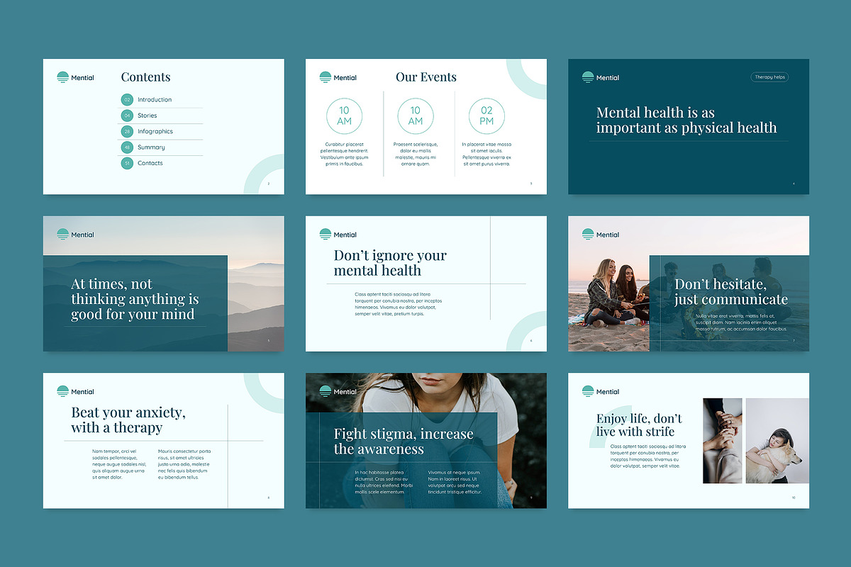 Presentation Mental Health, a Presentation Template by TemplatesNow! (Photo 6 of 14)