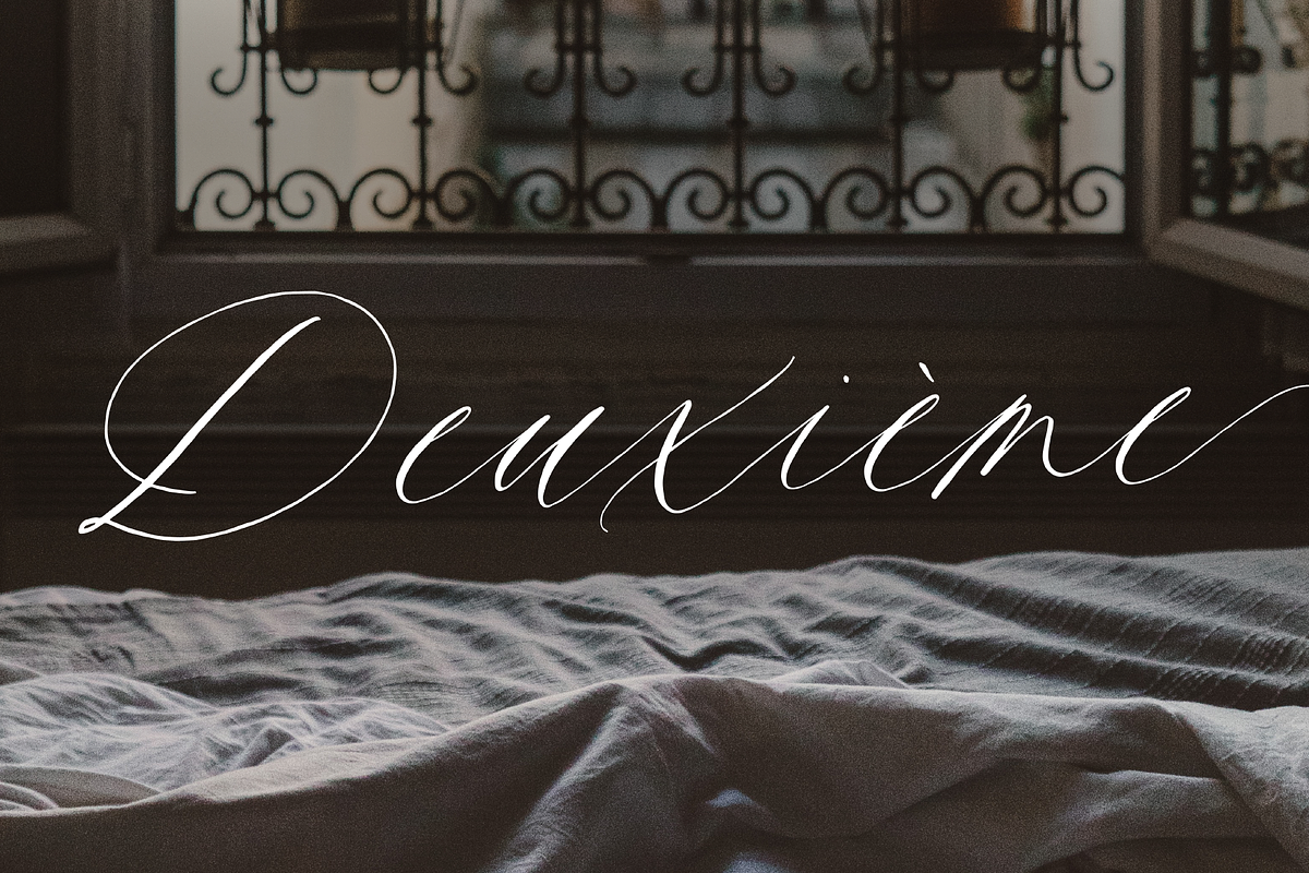 Deuxieme Script Font, a Script Font by Courtney Rose Design (Photo 14 of 14)