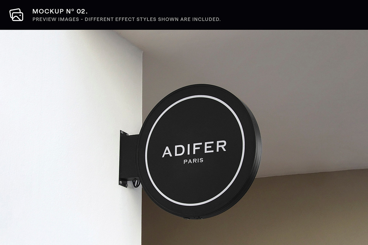 30 Signs & Facade Logo Mockups - V3, an Advertising Mockup by Asylab (Photo 9 of 38)