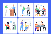 Animated Interview Illustration Set, an Object Illustration by Prosymbols (Thumbnail 8 of 13)