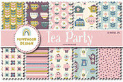 Tea Party and Clipart set, a Food Illustration by Poppymoondesign (Thumbnail 3 of 10)