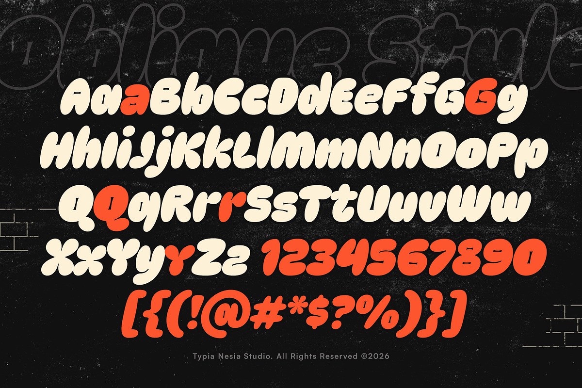 Flukin - Bubble Balloon Graffiti, a Sans Serif Font by Typia Nesia (Photo 13 of 13)
