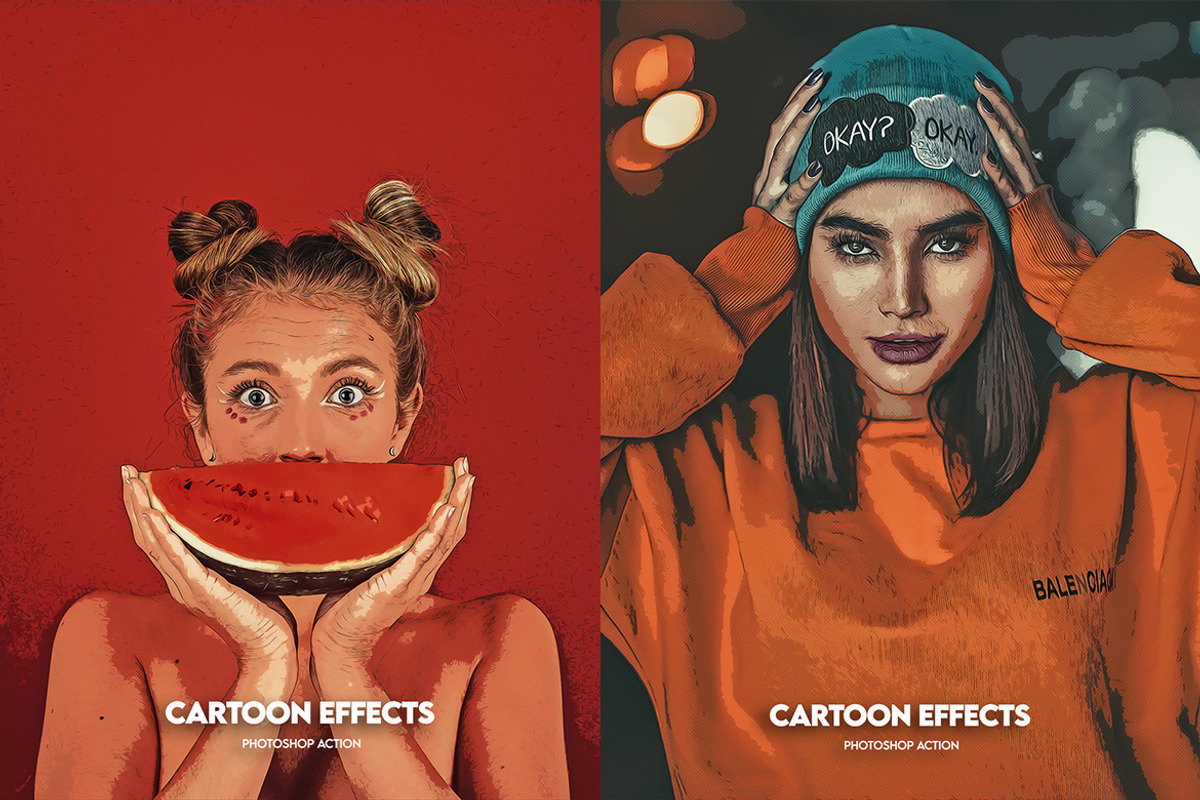 4in1 Cartoon & Vector Art Ps Action, an Action Add-On by ridvanpars (Photo 7 of 9)