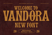 Vandora, a Serif Font by addictype (Thumbnail 1 of 10)