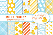 Rubber Duck Digital Scrapbook Paper, a Pattern Graphic by Leska's Digitals (Thumbnail 1 of 4)
