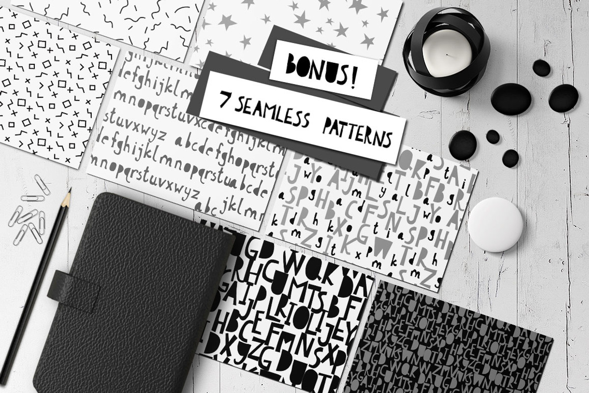 Scandinavian fun kid's font Cyrillic preview 8