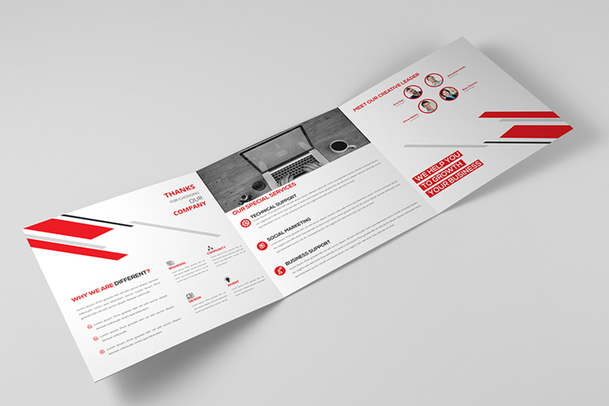 Square Trifold Brochure - 01, a Brochure Template by Shapnochura Design Studio (Photo 3 of 12)