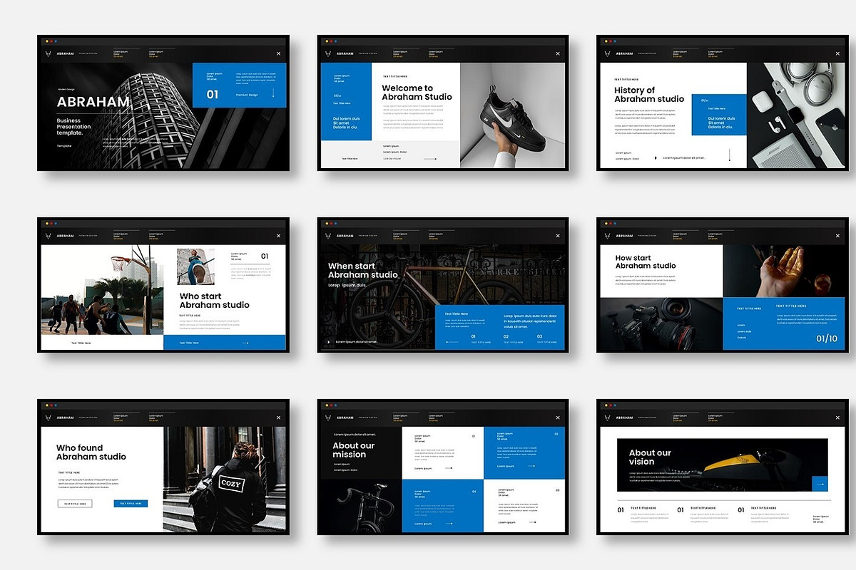 Abraham - Business Google Slide Temp, a Presentation Template by Dens Creative Studio (Photo 2 of 6)