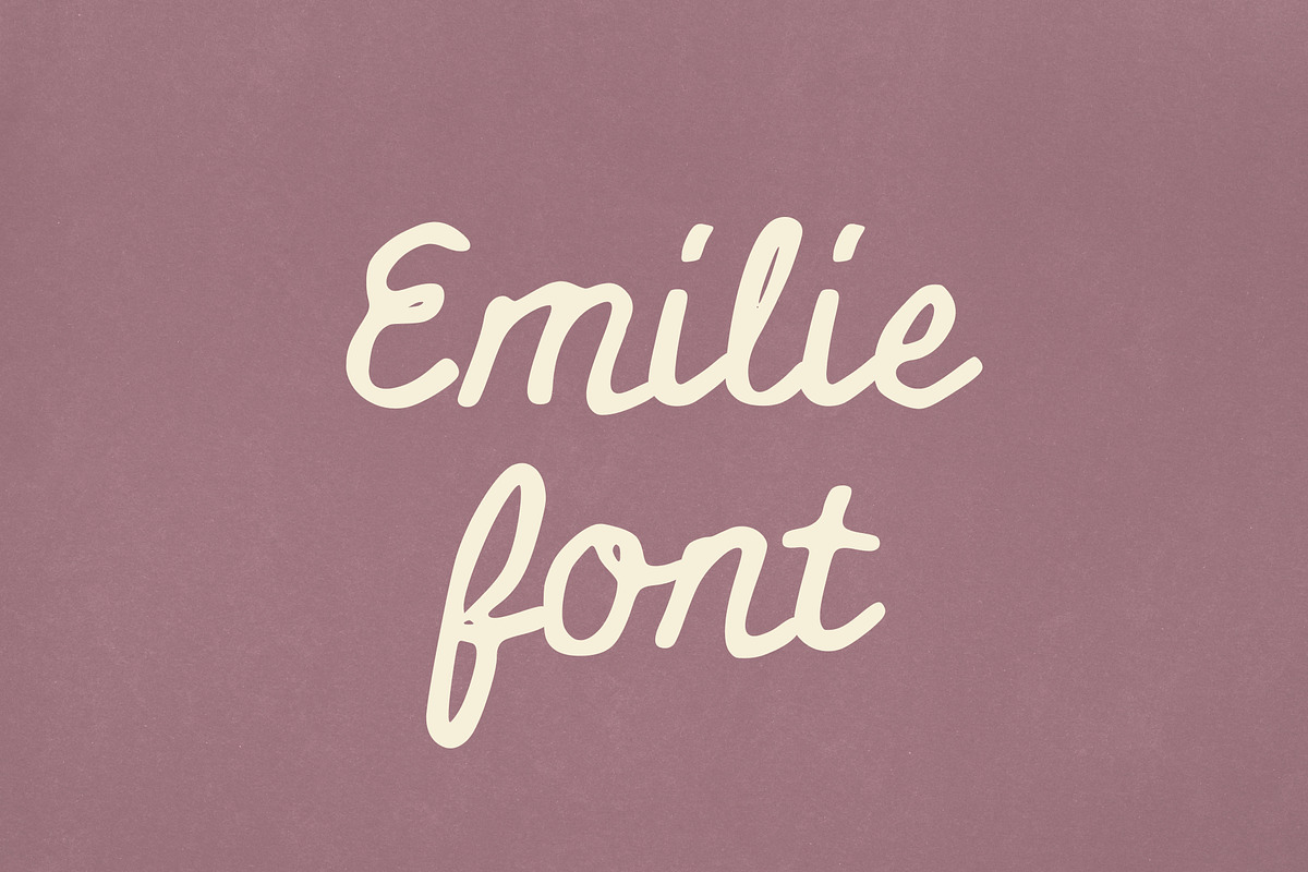 Emilie Whimsical, a Handwritten Font by EmilieVidal (Photo 1 of 4)