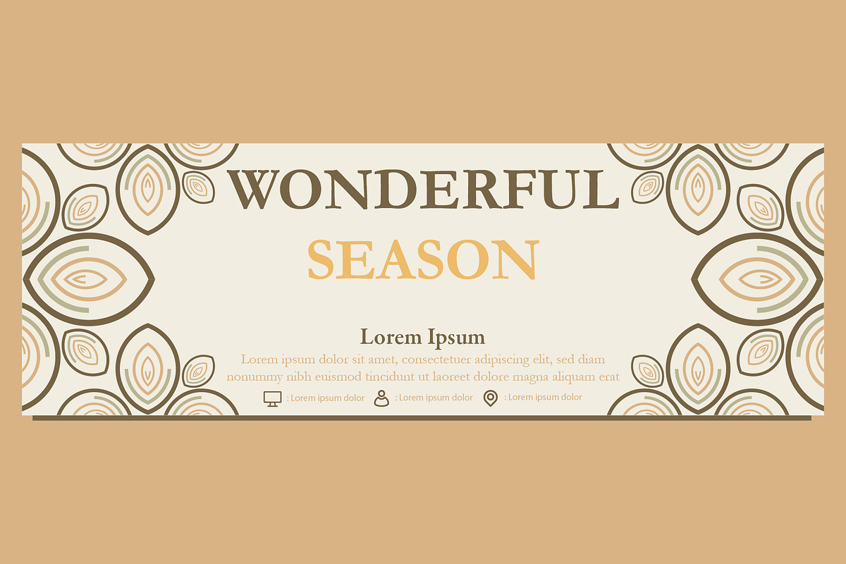 Abstract Floral Banner Template, a Marketing Template by sekitarief (Photo 2 of 3)