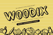 Woodix Font, a Handwritten Font by nIznaztype (Thumbnail 1 of 6)