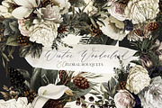 Winter Wonderland Floral Bouquets, an Illustration by Eclectic Anthology (Thumbnail 1 of 10)